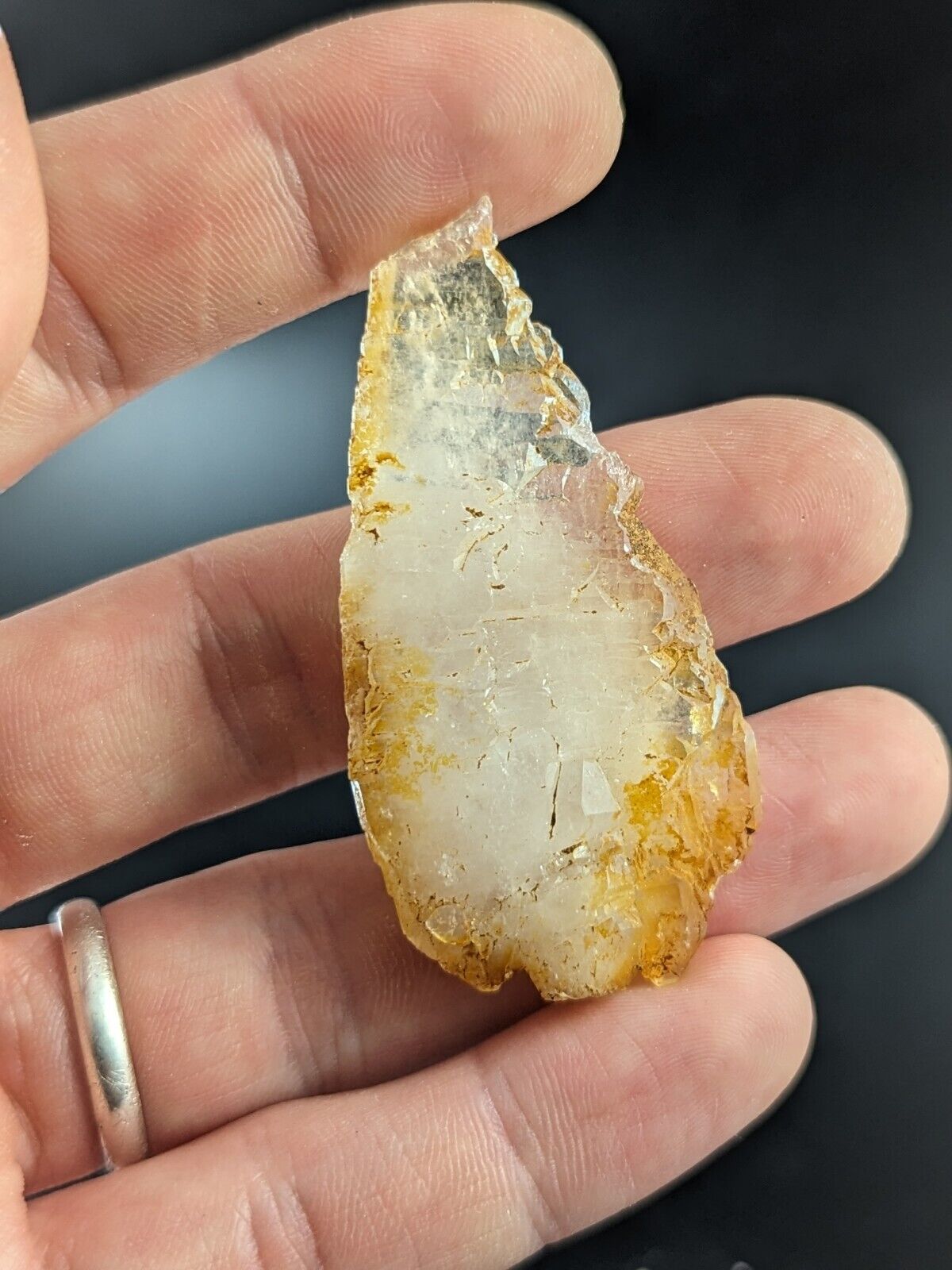 Natural Aura Quartz Crystal Unique Form Garland County Arkansas ooak - Collectibles:Rocks Fossils & Minerals:Crystals