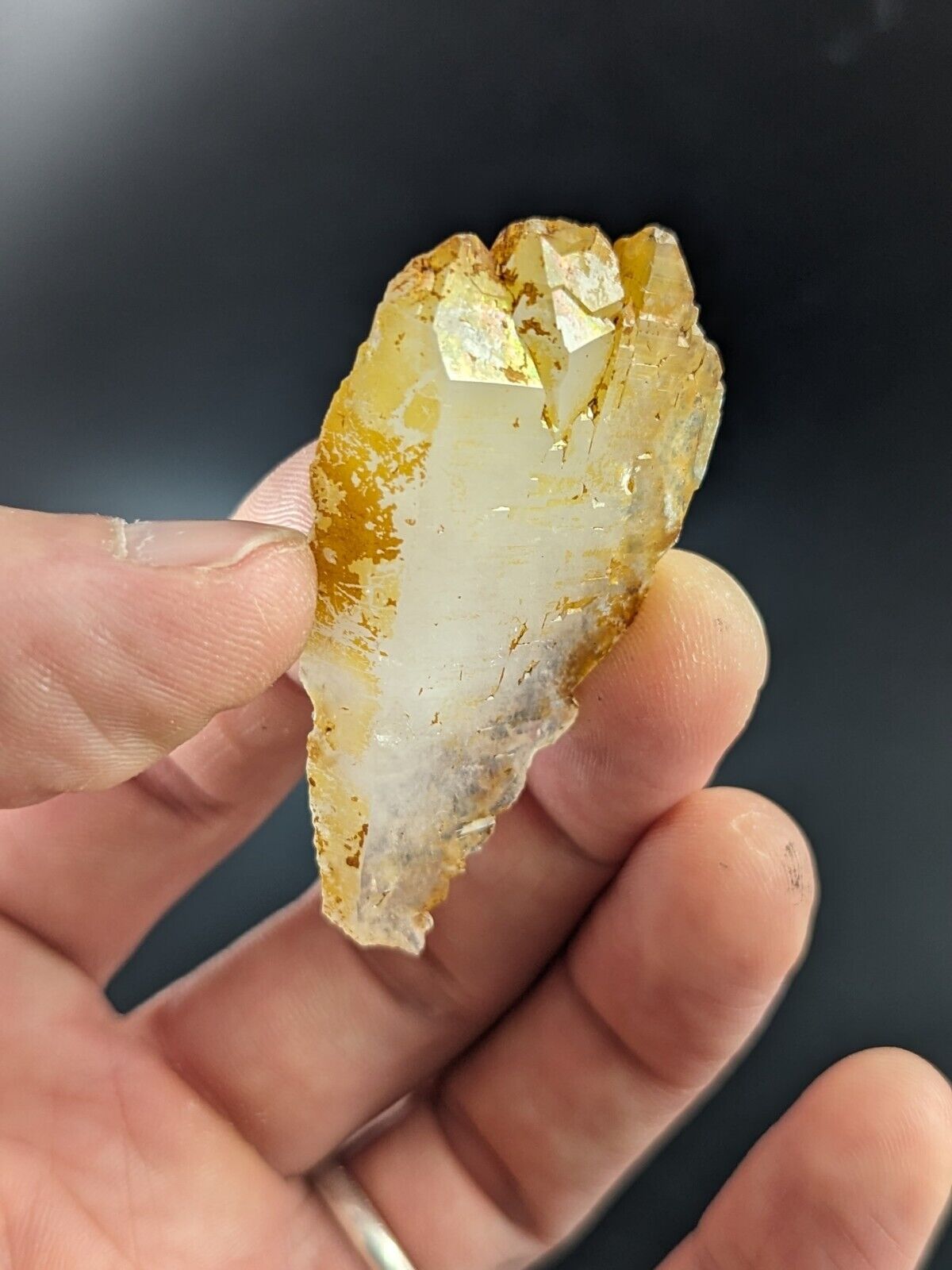 Natural Aura Quartz Crystal Unique Form Garland County Arkansas ooak - Collectibles:Rocks Fossils & Minerals:Crystals
