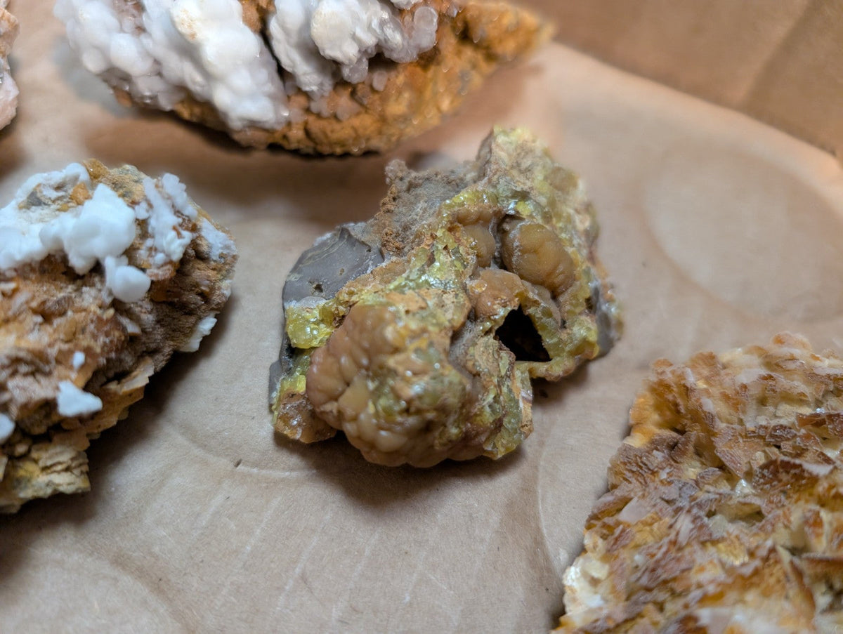 OOAK Set of Mineral Specimens from Rush Mining District Arkansas USA,Old Stock - Collectibles:Rocks Fossils &