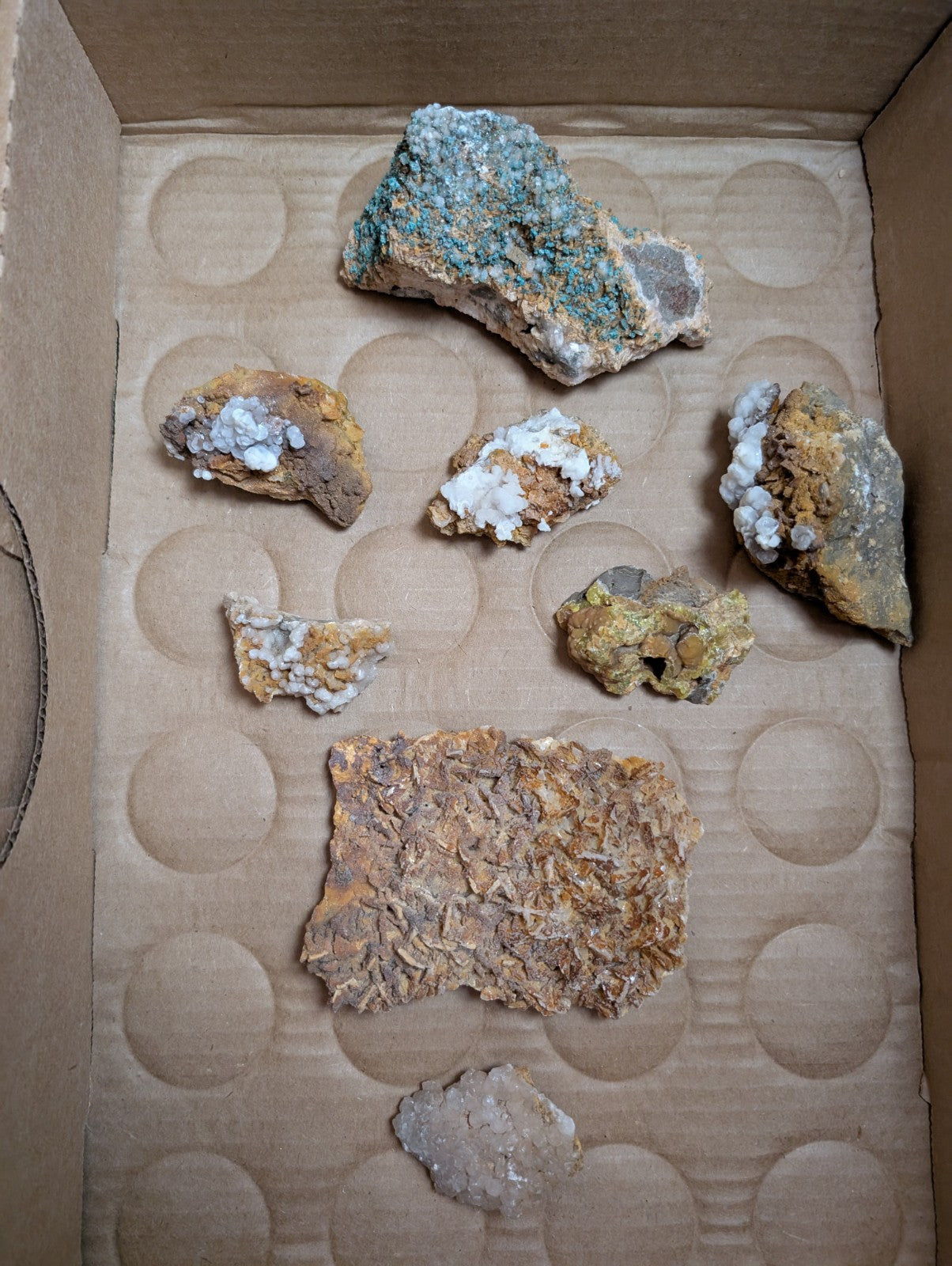 OOAK Set of Mineral Specimens from Rush Mining District Arkansas USA,Old Stock - Collectibles:Rocks Fossils &