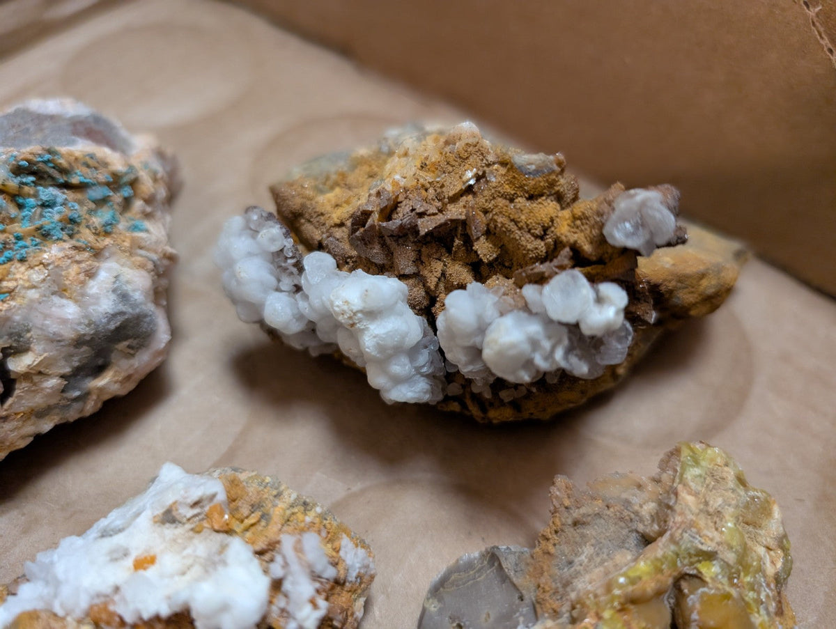 OOAK Set of Mineral Specimens from Rush Mining District Arkansas USA,Old Stock - Collectibles:Rocks Fossils &