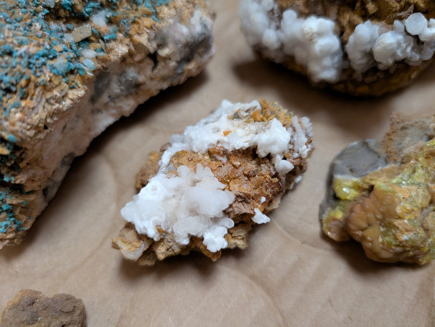 OOAK Set of Mineral Specimens from Rush Mining District Arkansas USA,Old Stock - Collectibles:Rocks Fossils &
