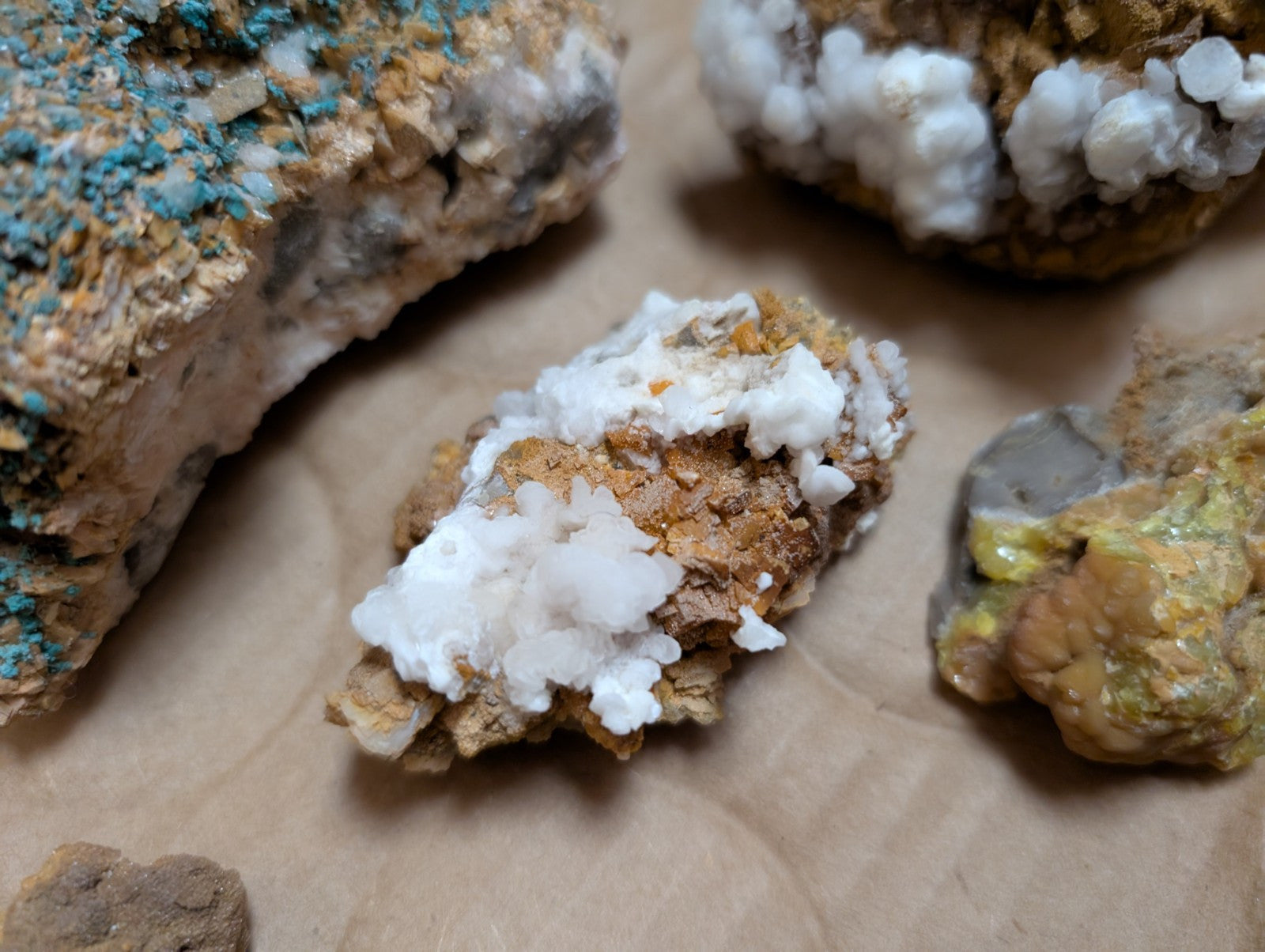 OOAK Set of Mineral Specimens from Rush Mining District Arkansas USA,Old Stock - Collectibles:Rocks Fossils &