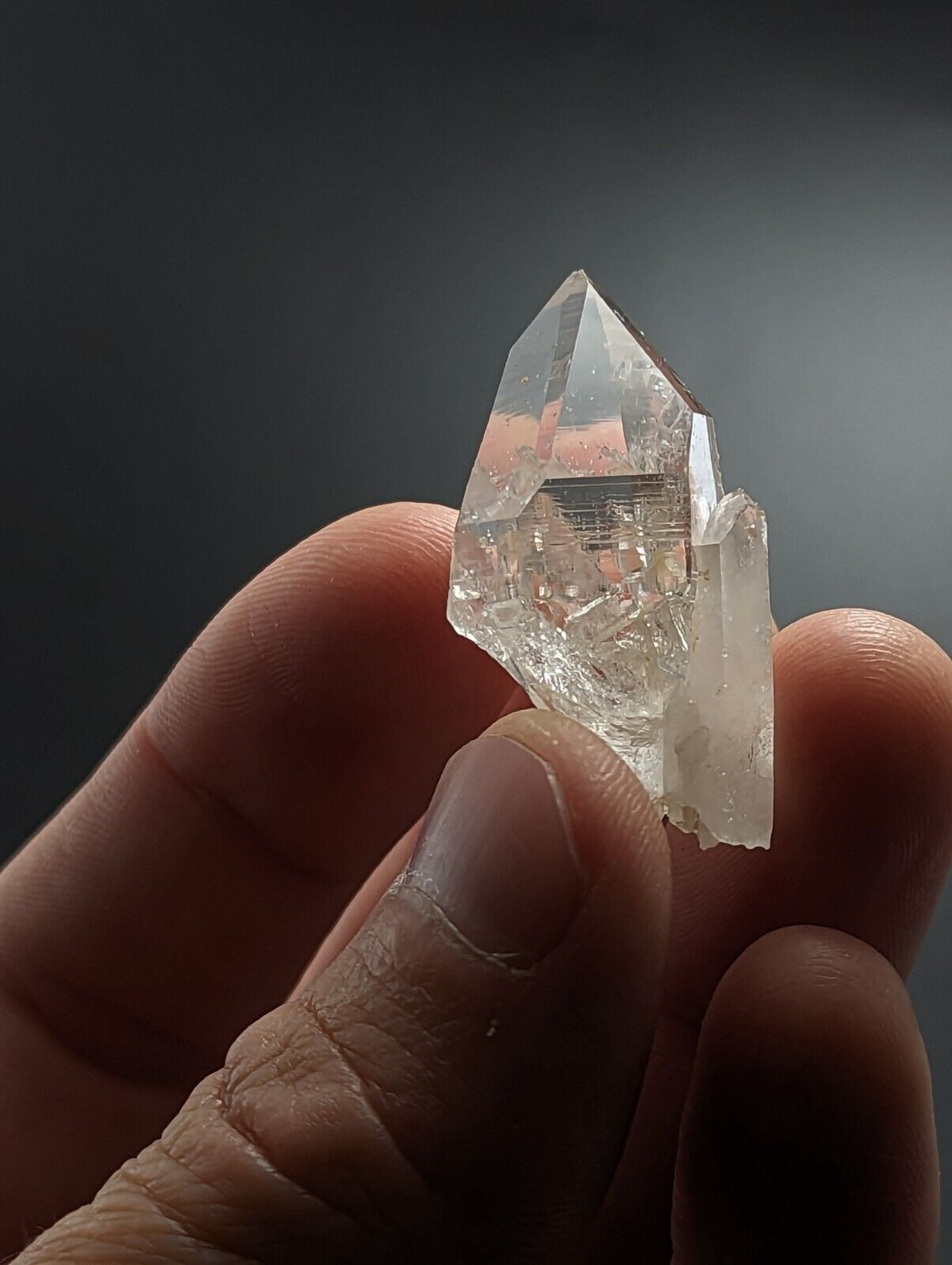 Optical Quartz Crystal w/ crystal inclusions - Montgomery County Arkansas ooak - Collectibles:Rocks Fossils &