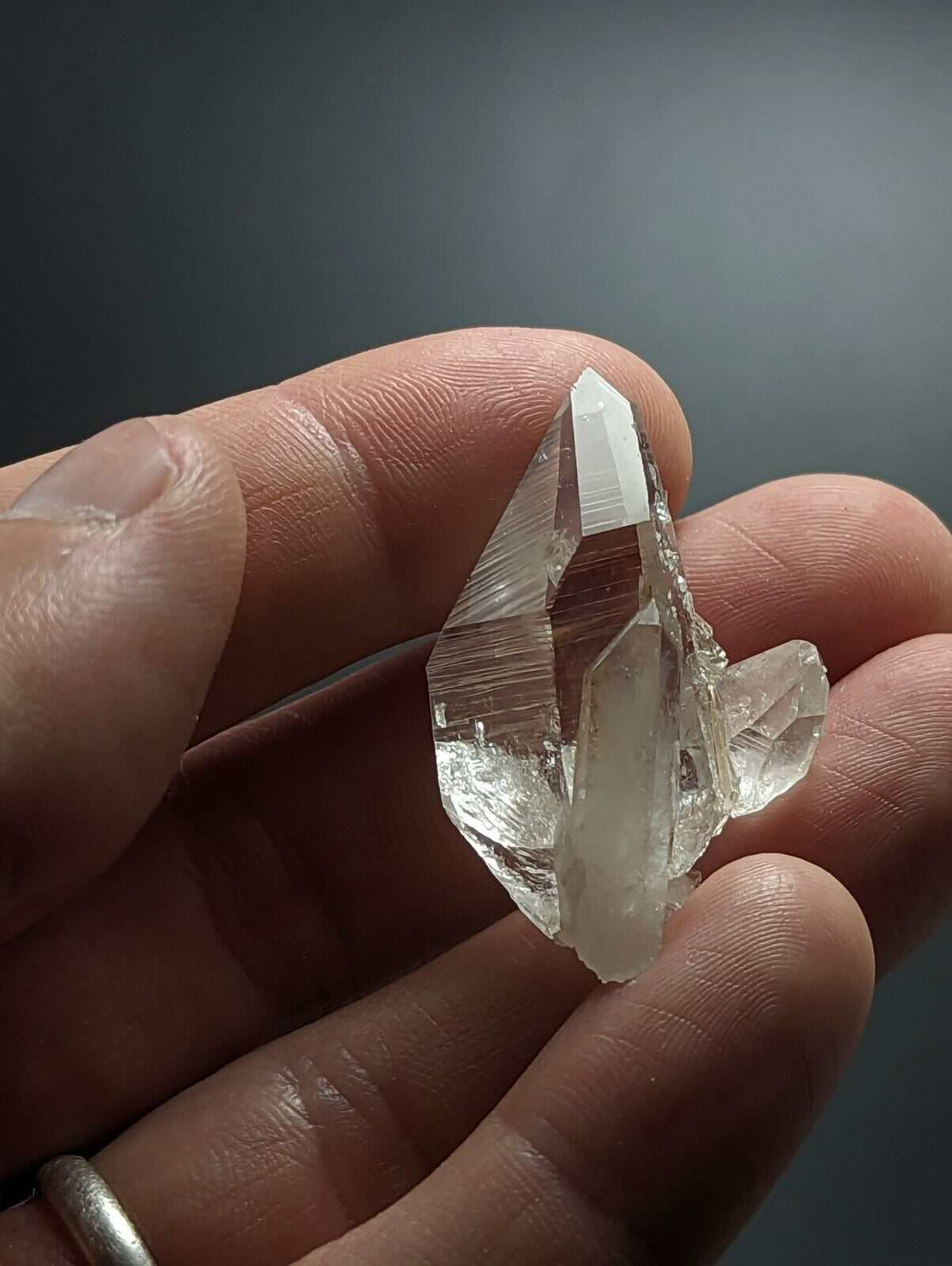 Optical Quartz Crystal w/ crystal inclusions - Montgomery County Arkansas ooak - Collectibles:Rocks Fossils &