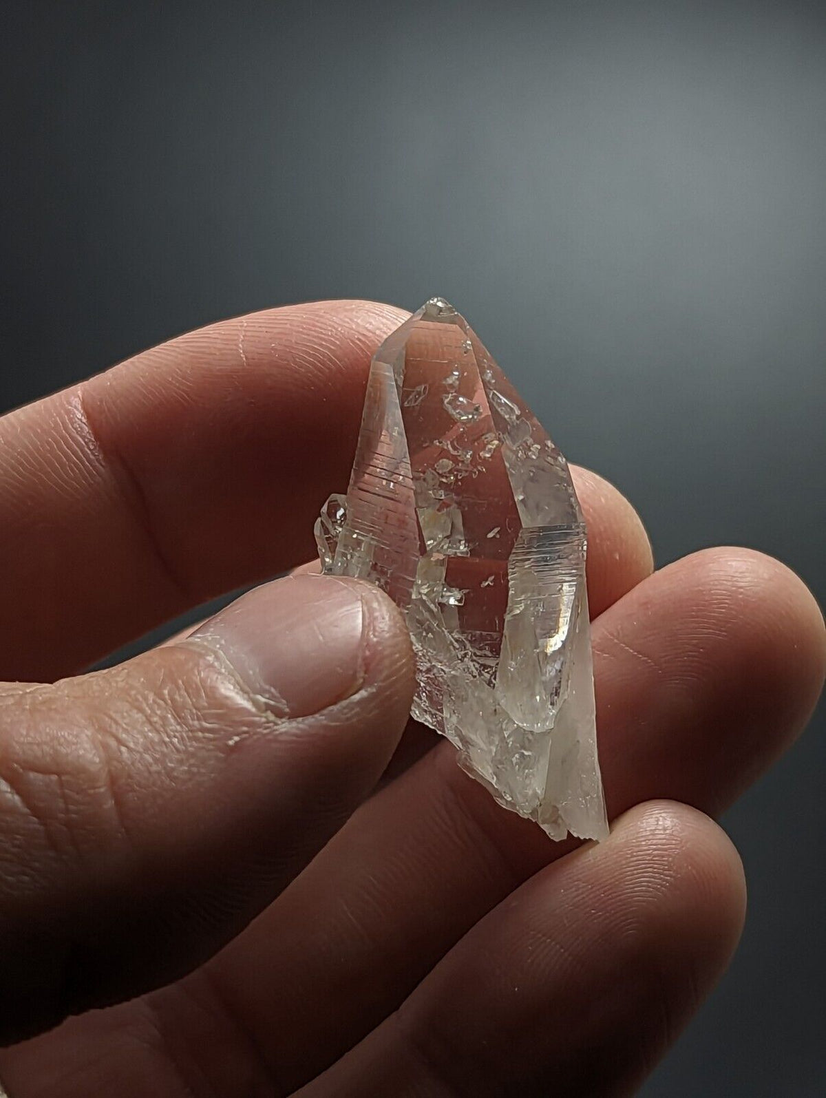 Optical Quartz Crystal w/ crystal inclusions - Montgomery County Arkansas ooak - Collectibles:Rocks Fossils &