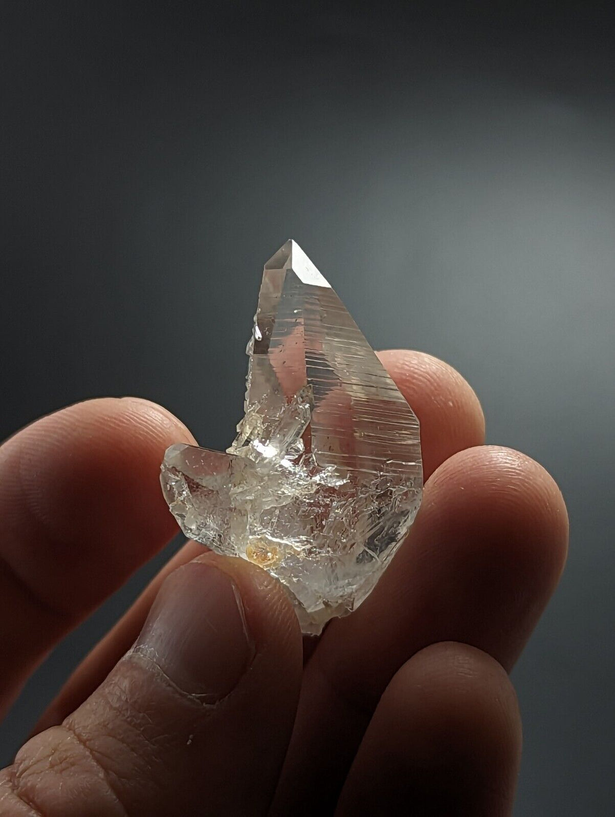 Optical Quartz Crystal w/ crystal inclusions - Montgomery County Arkansas ooak - Collectibles:Rocks Fossils &