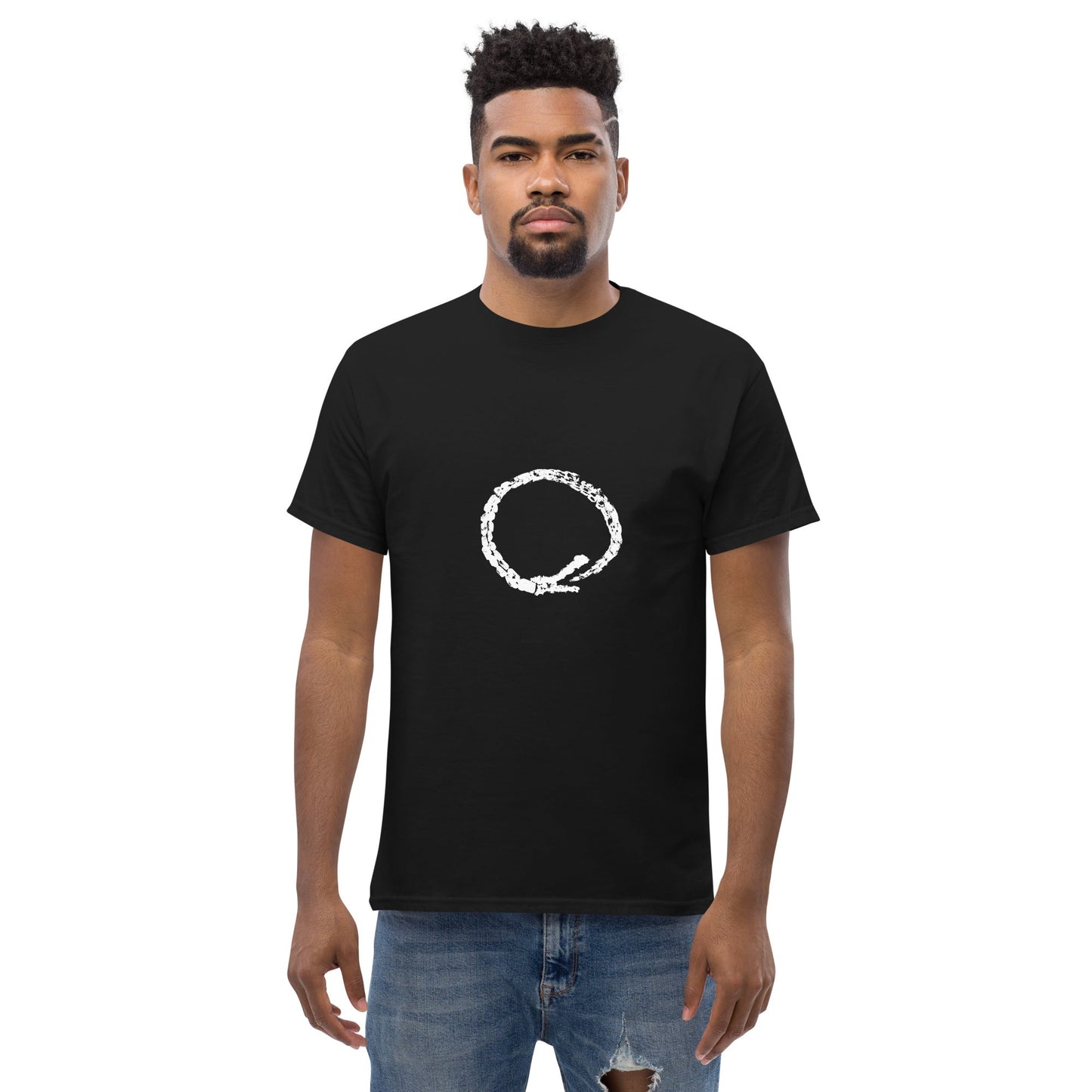 Ouroboros Tee (White Ink) unisex/mens/womens - Arkansas Minerals - S