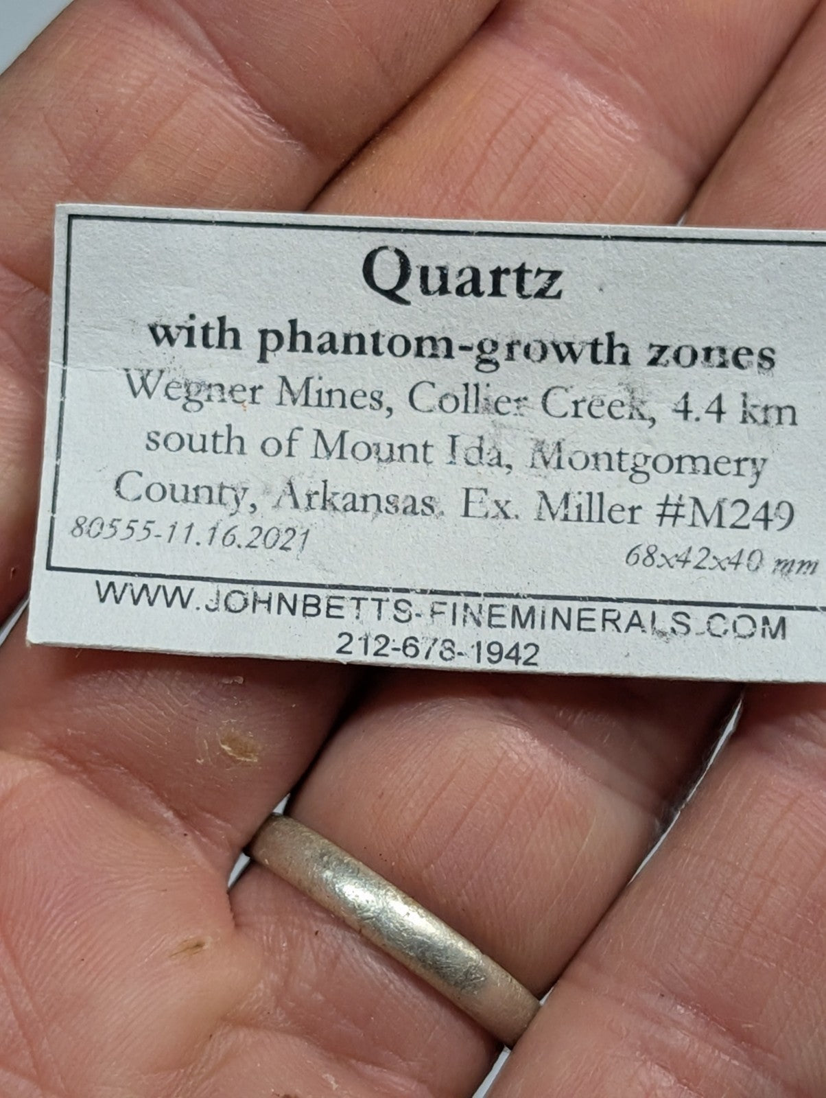 Phantom Quartz Crystal Amazing Old Stock Montgomery County Arkansas ooak - Collectibles:Rocks Fossils &