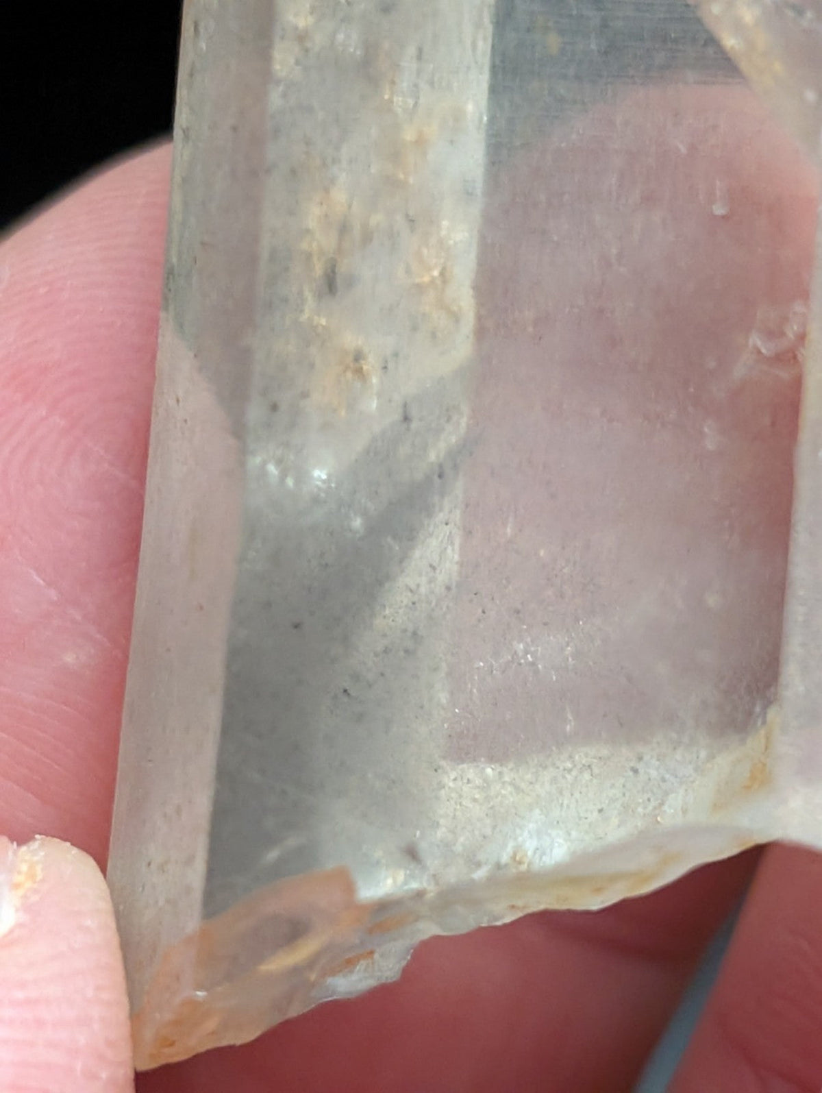 Phantom Quartz Crystal Point w/ amazing etchings Garland County Arkansas RARE - Collectibles:Rocks Fossils &