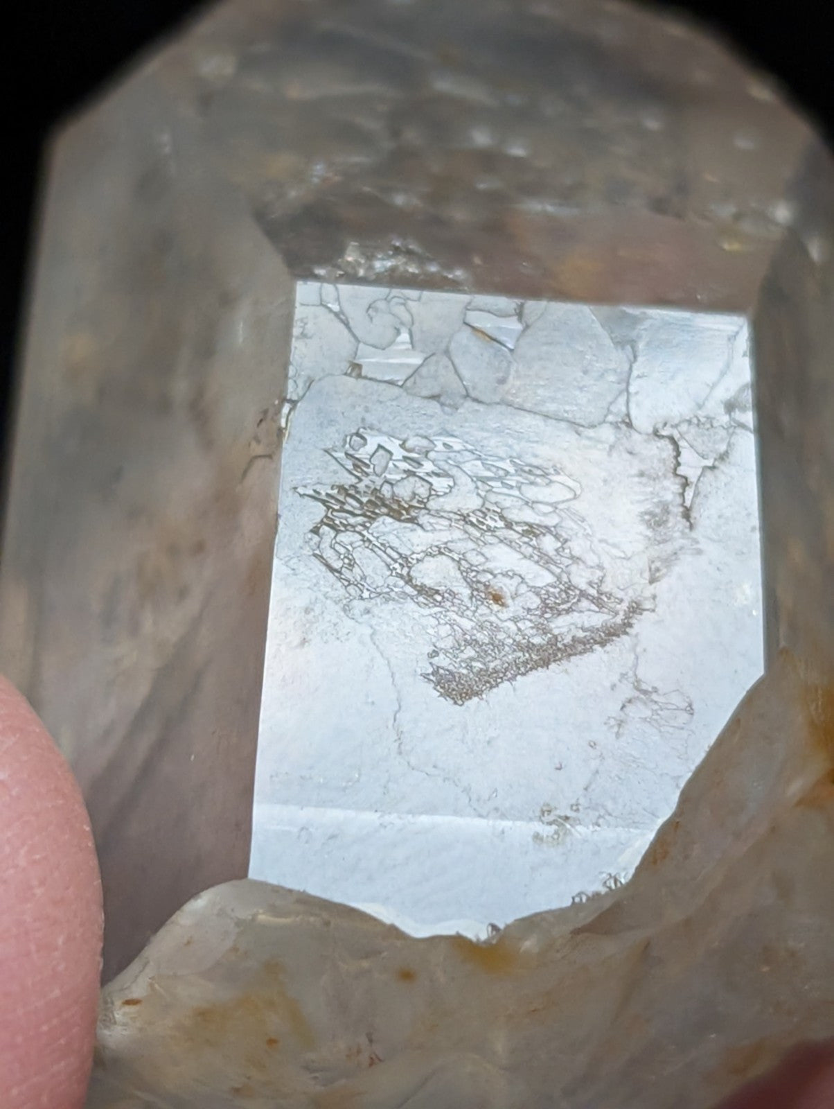 Phantom Quartz Crystal Point w/ amazing etchings Garland County Arkansas RARE - Collectibles:Rocks Fossils &