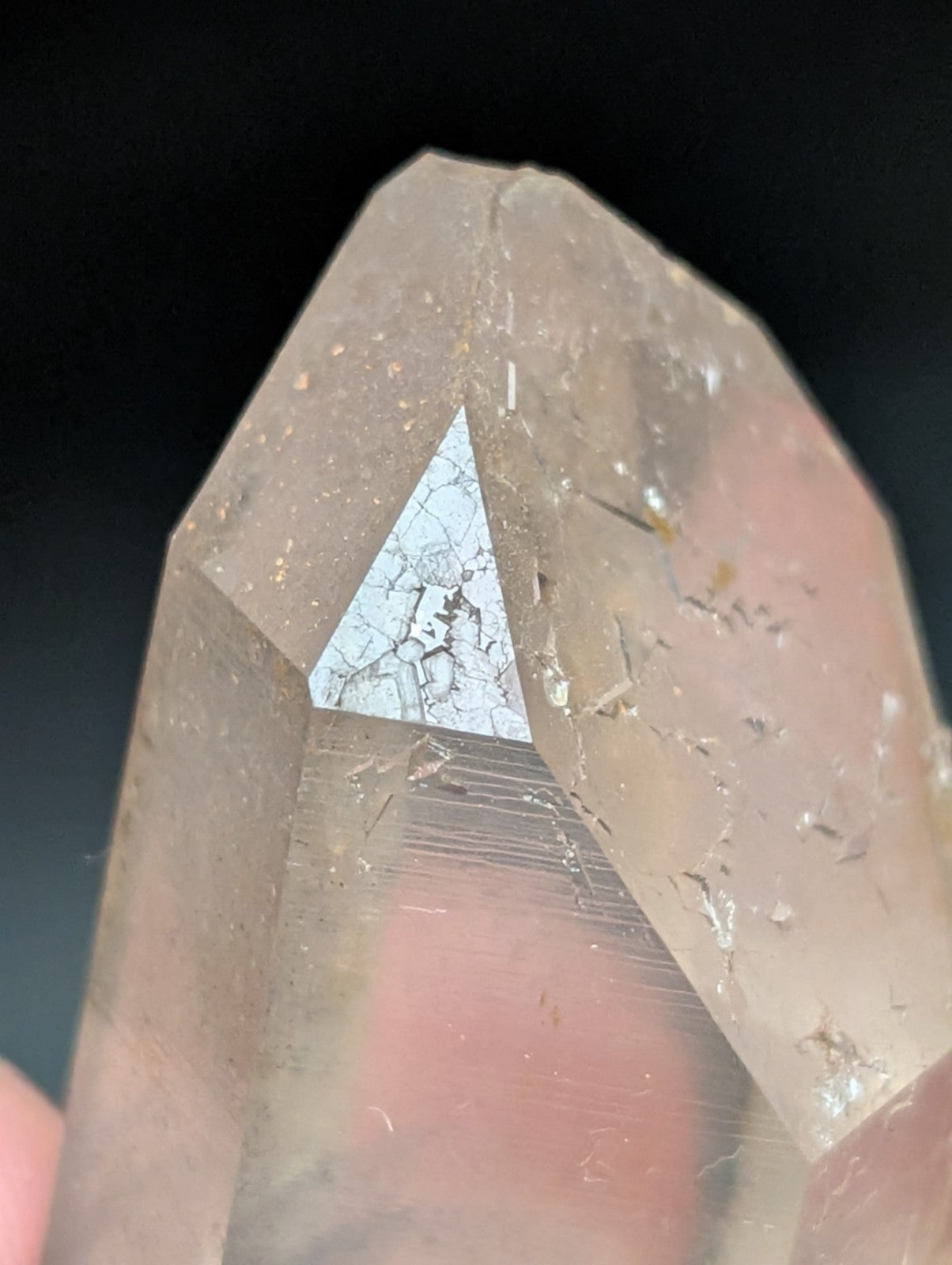 Phantom Quartz Crystal Point w/ amazing etchings Garland County Arkansas RARE - Collectibles:Rocks Fossils &