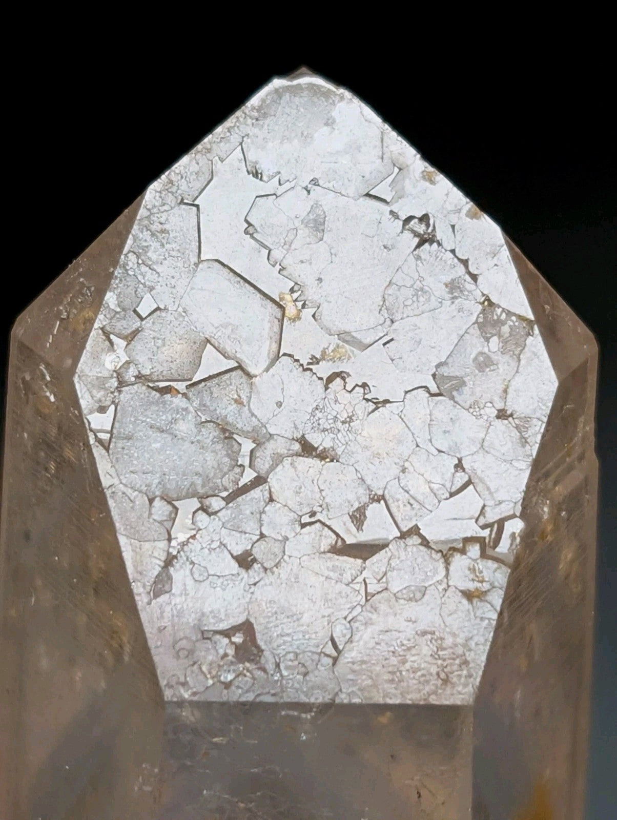 Phantom Quartz Crystal Point w/ amazing etchings Garland County Arkansas RARE - Collectibles:Rocks Fossils &