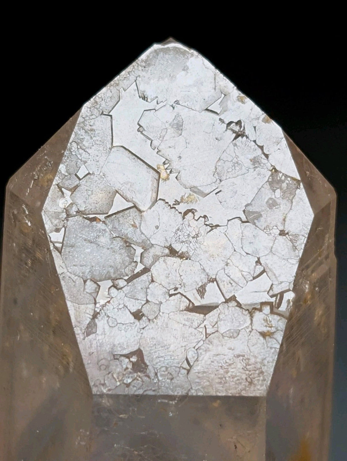 Phantom Quartz Crystal Point w/ amazing etchings Garland County Arkansas RARE - Collectibles:Rocks Fossils &