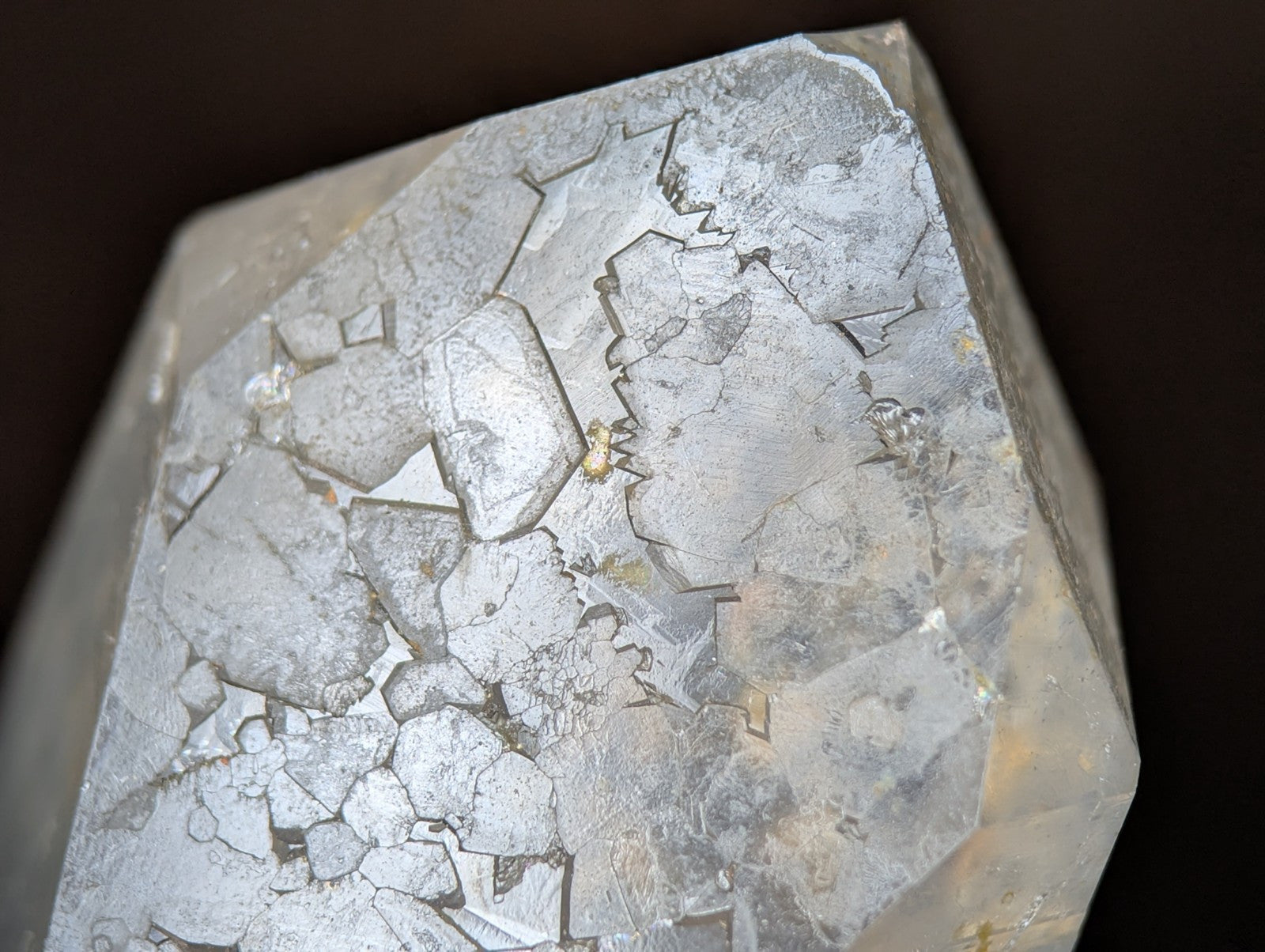 Phantom Quartz Crystal Point w/ amazing etchings Garland County Arkansas RARE - Collectibles:Rocks Fossils &