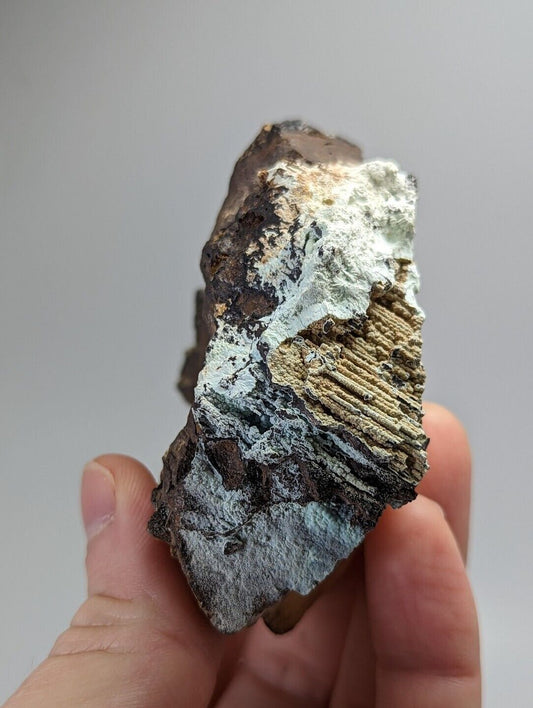 Planerite on Novaculite - Very RARE - old stock 1970s- York Mine Polk Arkansas - Collectibles:Rocks Fossils &