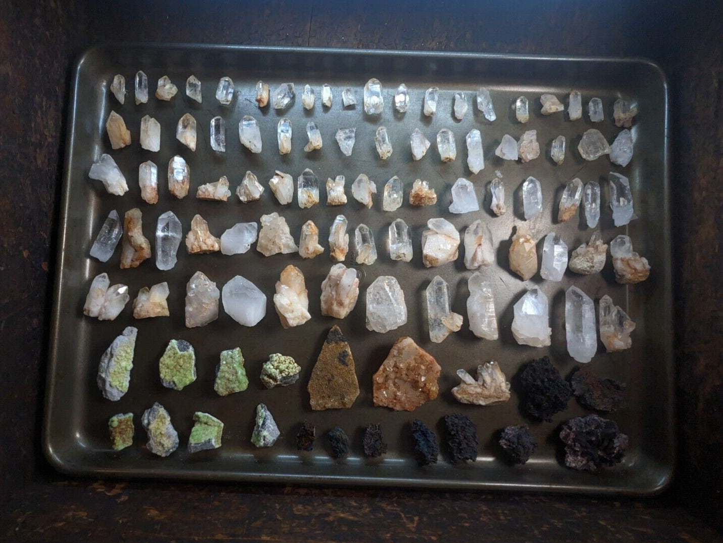 Quartz Crystal Magnets Hand mined Arkansas USA Unique Fridge x3 Set - Collectibles:Kitchen & Home:Kitchen Tools