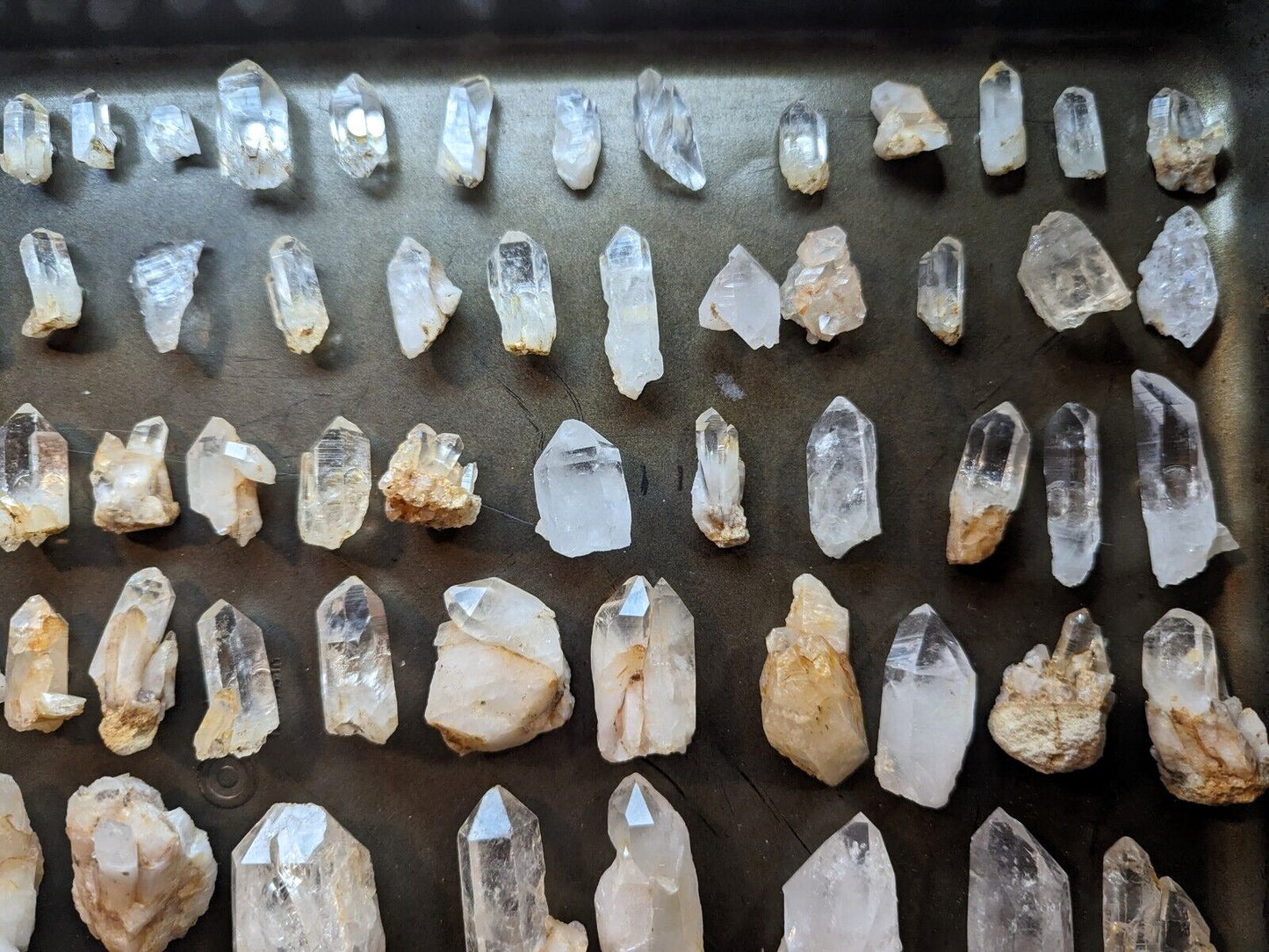 Quartz Crystal Magnets Hand mined Arkansas USA Unique Fridge x3 Set - Collectibles:Kitchen & Home:Kitchen Tools