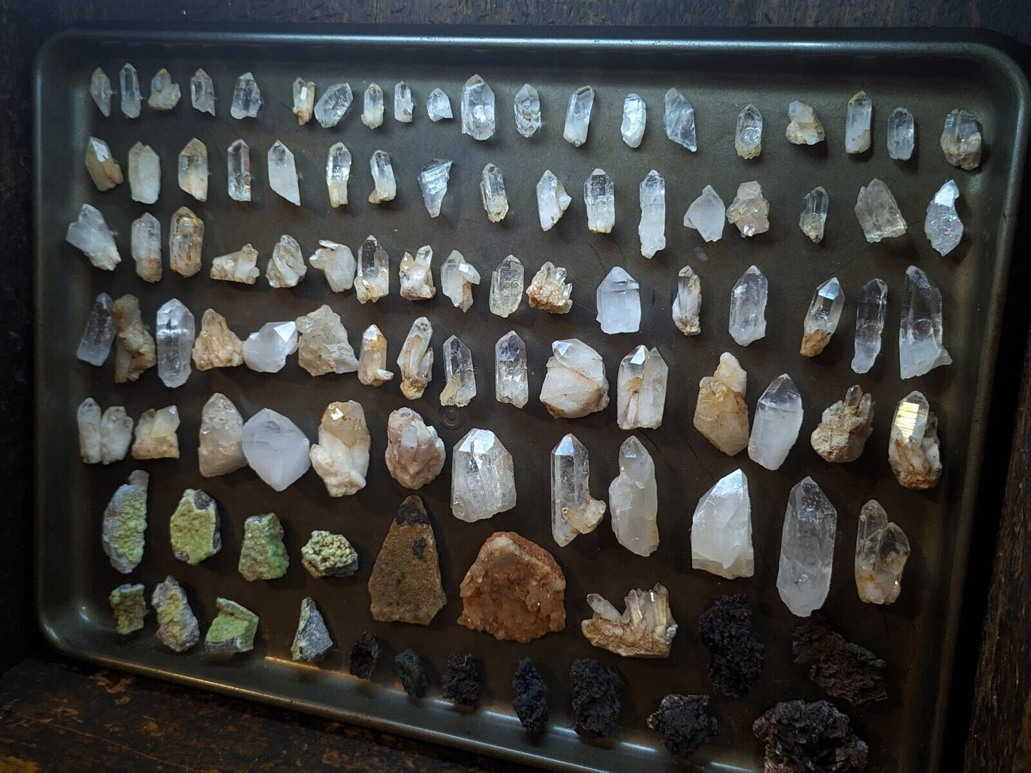 Quartz Crystal Magnets Hand mined Arkansas USA Unique Fridge x3 Set - Collectibles:Kitchen & Home:Kitchen Tools