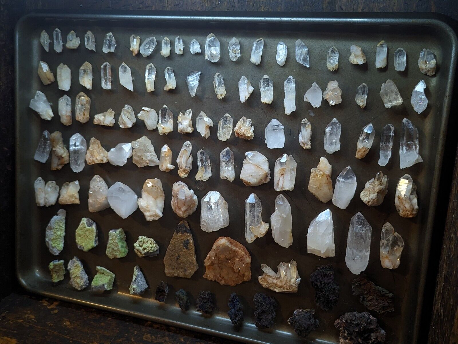 Quartz Crystal Magnets Hand mined Arkansas USA Unique Fridge x3 Set - Collectibles:Kitchen & Home:Kitchen Tools