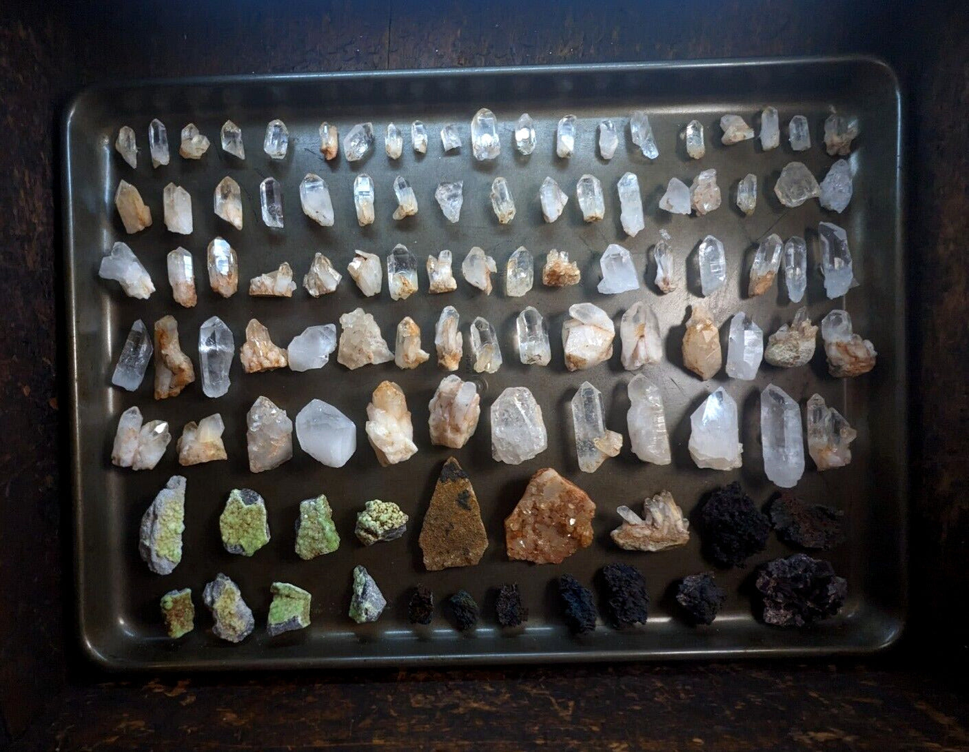 Quartz Crystal Magnets Hand mined Arkansas USA Unique Fridge x3 Set - Collectibles:Kitchen & Home:Kitchen Tools