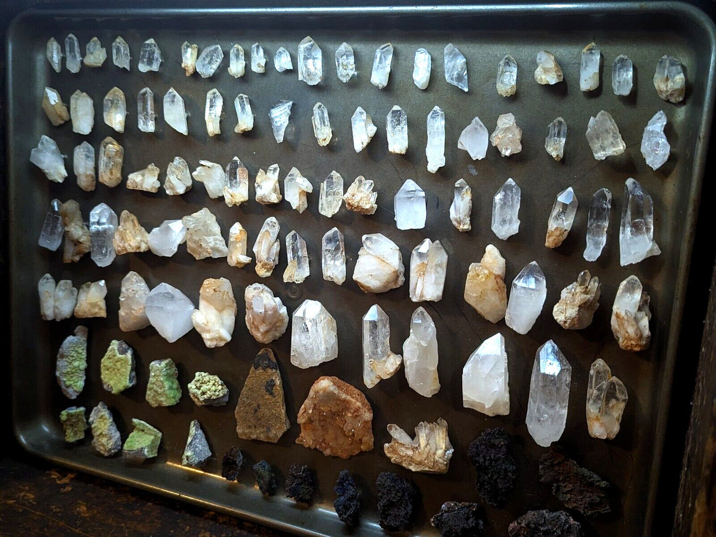 Quartz Crystal Magnets Hand mined Arkansas USA Unique Fridge x3 Set - Collectibles:Kitchen & Home:Kitchen Tools