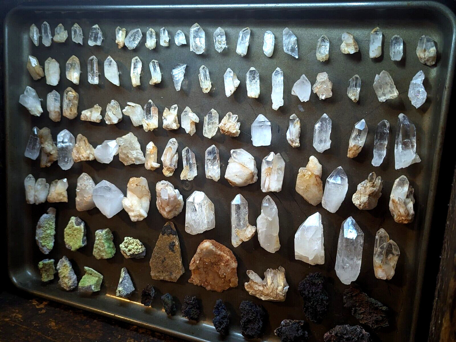 Quartz Crystal Magnets Hand mined Arkansas USA Unique Fridge x3 Set - Collectibles:Kitchen & Home:Kitchen Tools