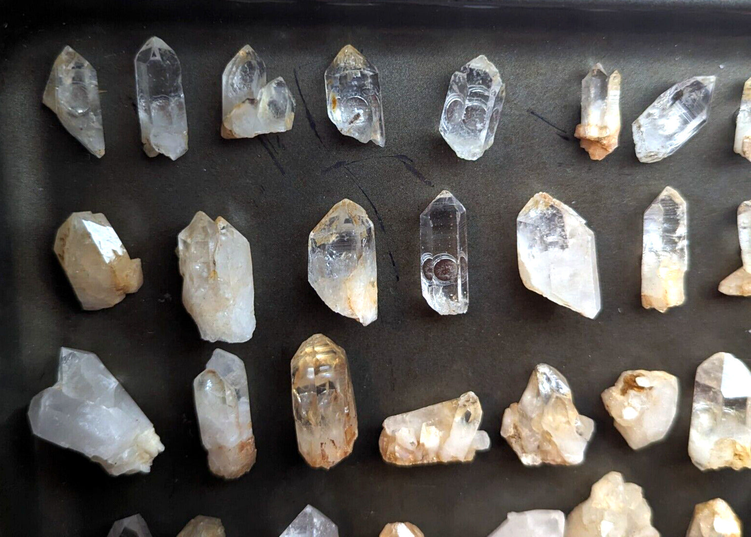 Quartz Crystal Magnets Hand mined Arkansas USA Unique Fridge x3 Set - Collectibles:Kitchen & Home:Kitchen Tools