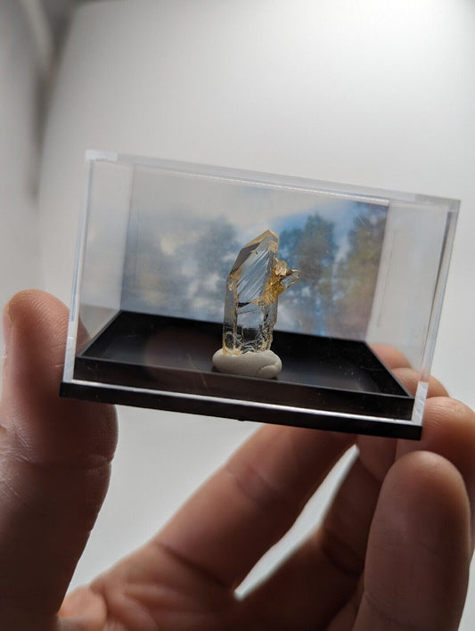 Quartz - Unique A + Optical Crystal w/ photo case - Old Stock - Arkansas ooak - Collectibles:Rocks Fossils &