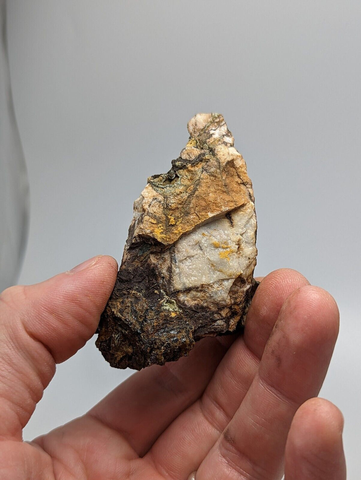 Rare Kidwellite On Black Rockbridgeite Beraunite -York Mine Polk Co Arkansas - Collectibles:Rocks Fossils &