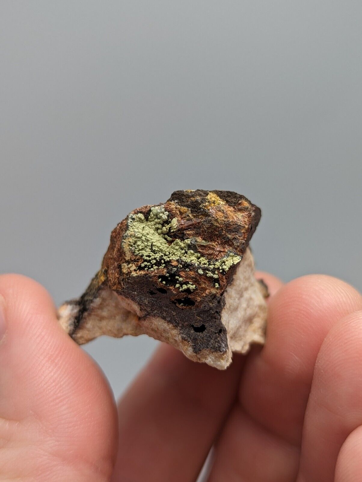 RARE KIDWELLITE ON BLACK ROCKBRIDGEITE ELEONORITE -YORK MINE POLK CO ARKANSAS - Collectibles:Rocks Fossils &
