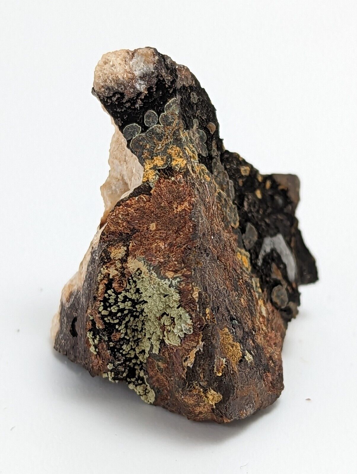RARE KIDWELLITE ON BLACK ROCKBRIDGEITE ELEONORITE -YORK MINE POLK CO ARKANSAS - Collectibles:Rocks Fossils &