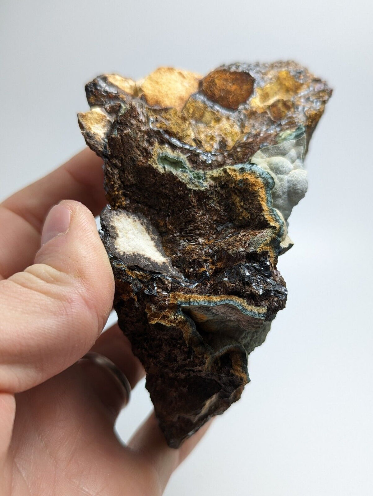 Rare Kidwellite On Eleonorite Iron Phosphates Polk Co Arkansas Old Stock - Collectibles:Rocks Fossils &