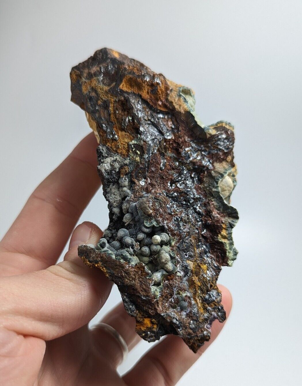 Rare Kidwellite On Eleonorite Iron Phosphates Polk Co Arkansas Old Stock - Collectibles:Rocks Fossils &