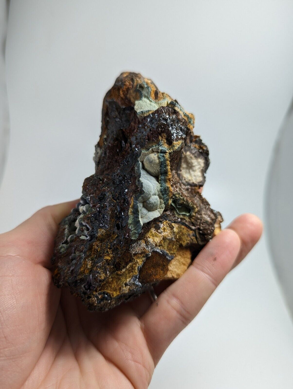 Rare Kidwellite On Eleonorite Iron Phosphates Polk Co Arkansas Old Stock - Collectibles:Rocks Fossils &