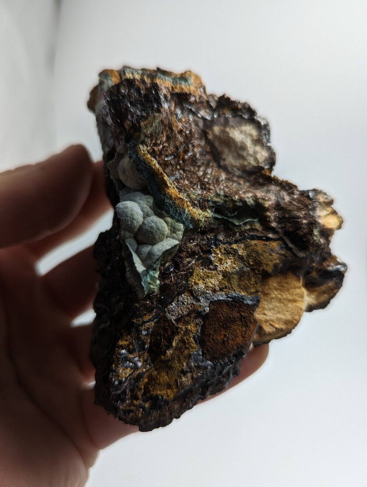 Rare Kidwellite On Eleonorite Iron Phosphates Polk Co Arkansas Old Stock - Collectibles:Rocks Fossils &