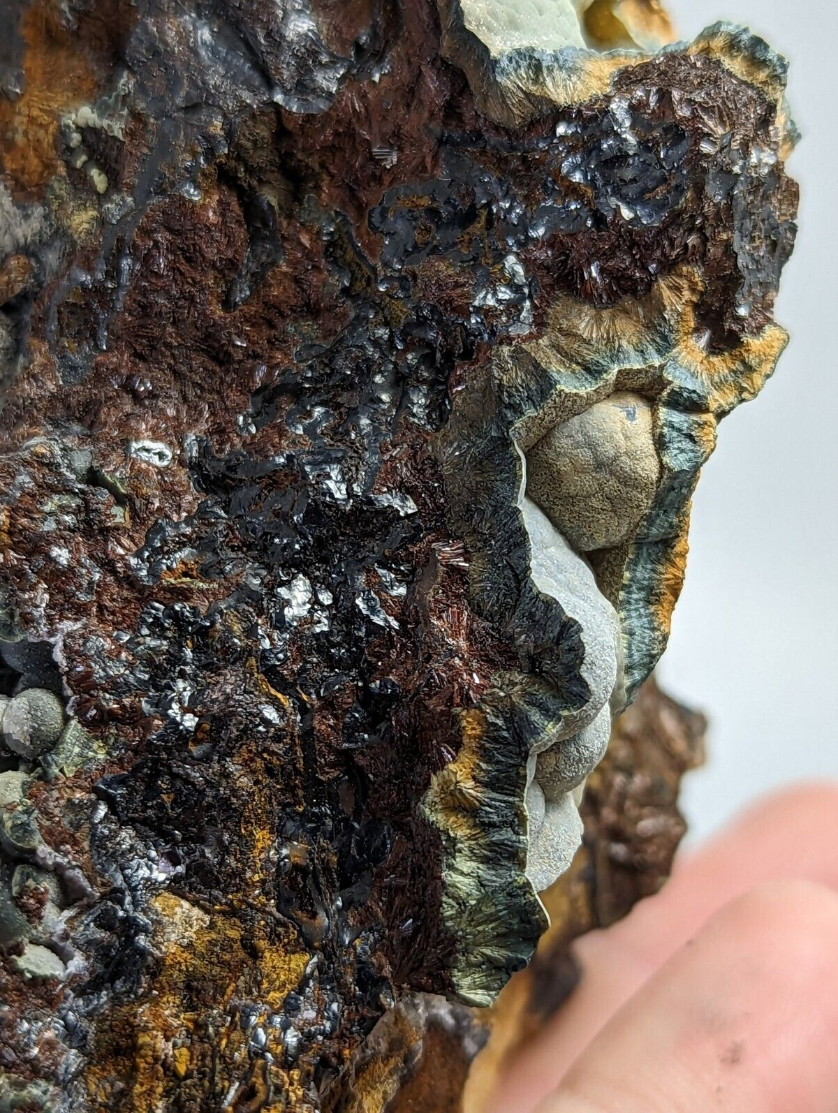Rare Kidwellite On Eleonorite Iron Phosphates Polk Co Arkansas Old Stock - Collectibles:Rocks Fossils &
