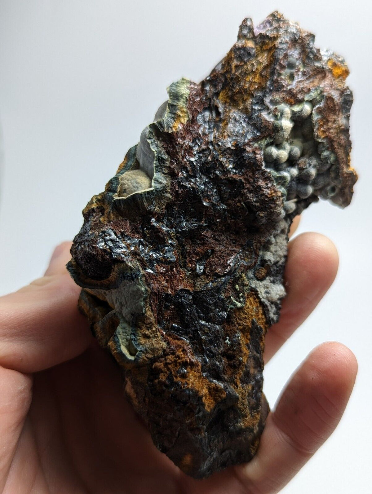 Rare Kidwellite On Eleonorite Iron Phosphates Polk Co Arkansas Old Stock - Collectibles:Rocks Fossils &
