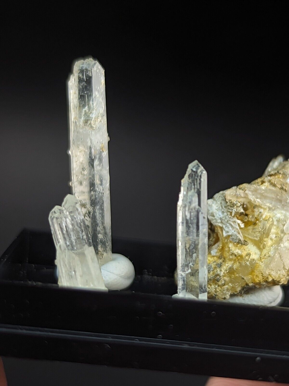 Rare Solution Quartz Crystals- Unique Set of 7 w/case - Jeffrey Quarry Arkansas - Collectibles:Rocks Fossils &
