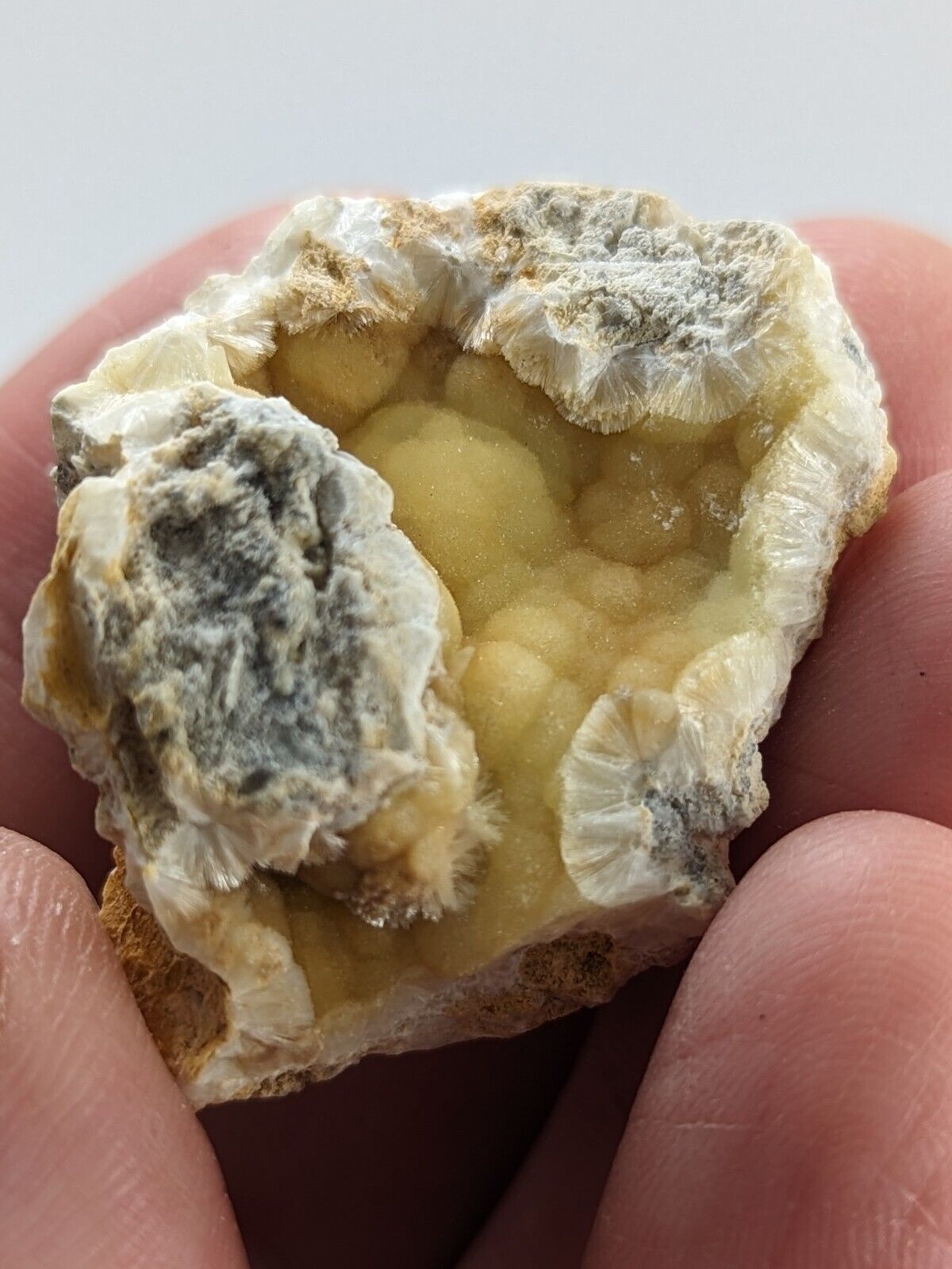 Rare Yellow Wavellite -Old Stock - Crows Saline County Arkansas - Collectibles:Rocks Fossils & Minerals:Crystals