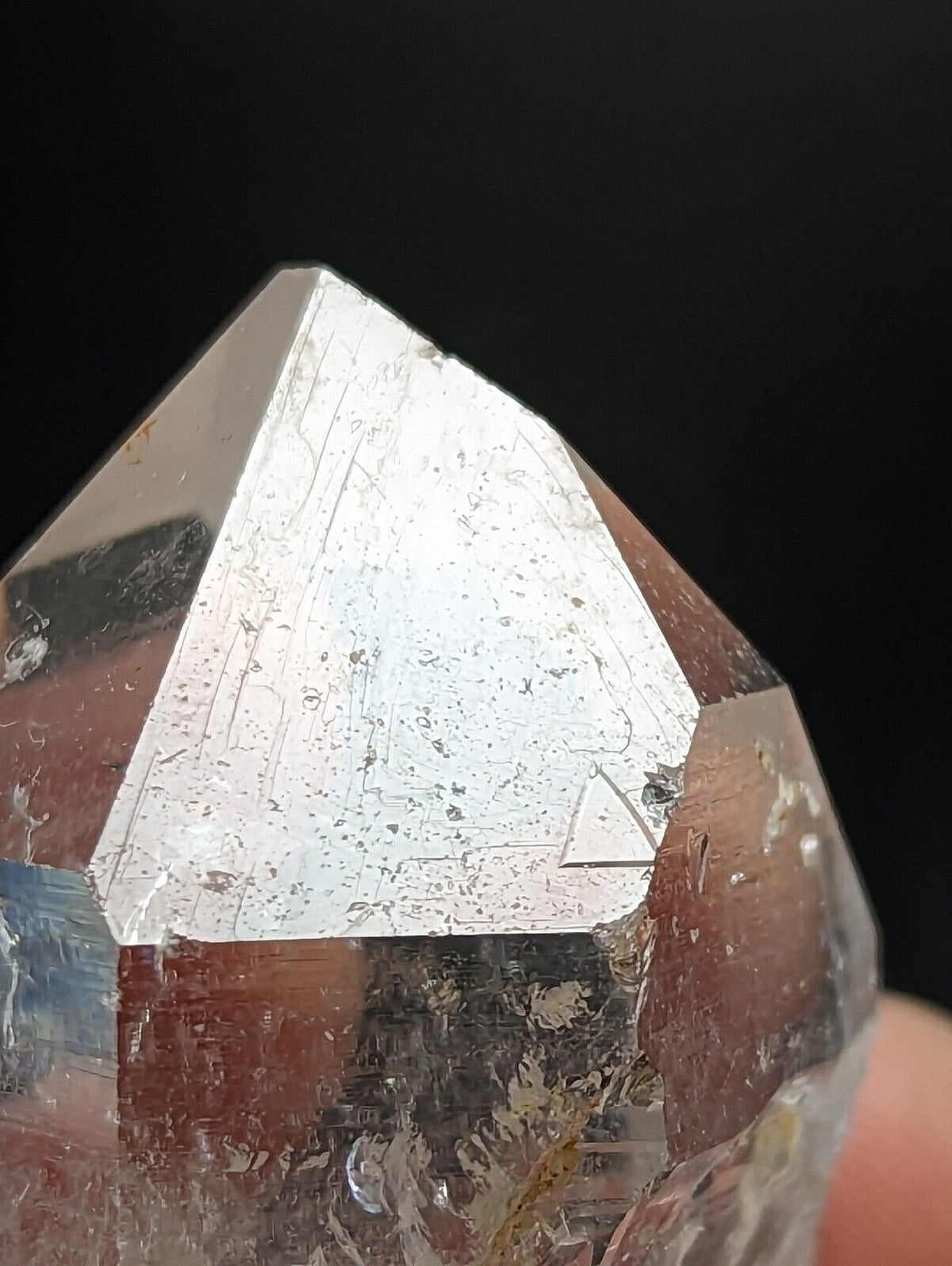 Record Keeper Quartz Crystal - Montgomery County Arkansas etched triangles - Collectibles:Rocks Fossils &
