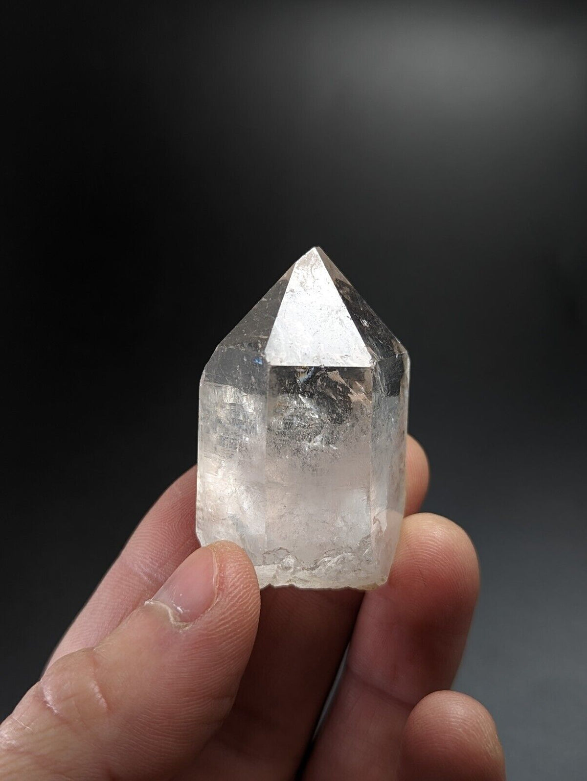 Record Keeper Quartz Crystal - Montgomery County Arkansas etched triangles - Collectibles:Rocks Fossils &