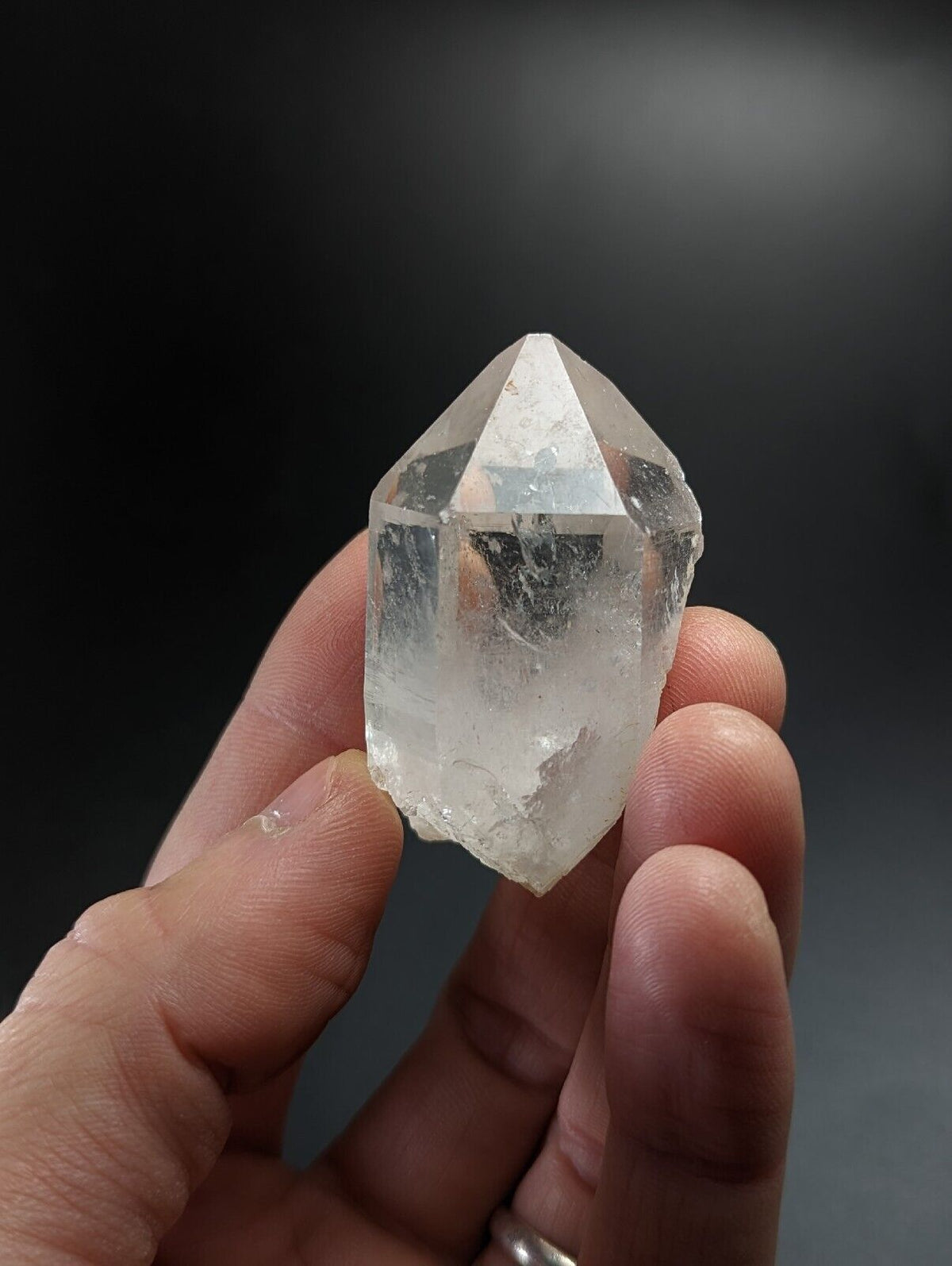 Record Keeper Quartz Crystal - Montgomery County Arkansas etched triangles - Collectibles:Rocks Fossils &