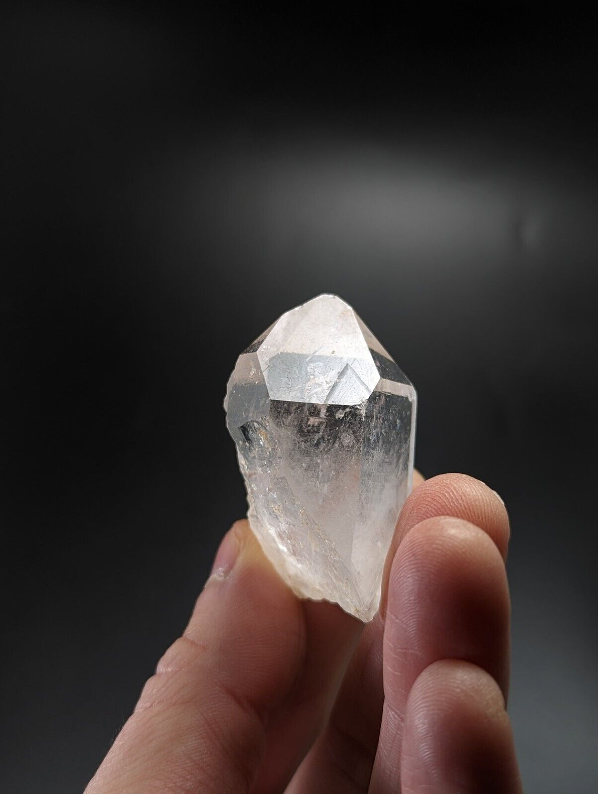 Record Keeper Quartz Crystal - Montgomery County Arkansas etched triangles - Collectibles:Rocks Fossils &