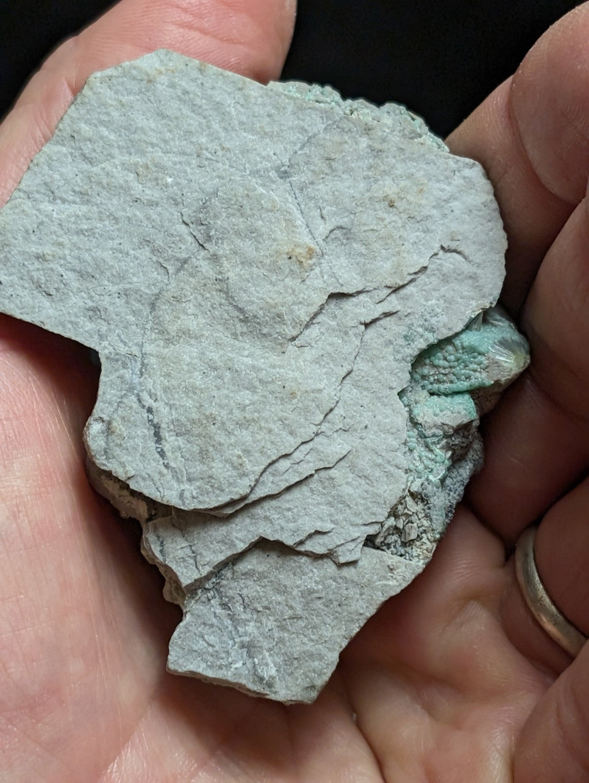 RESERVED FOR MICHAEL****Blue Wavellite on Variscite! -Very Rare Old Stock - Garland County Arkansas