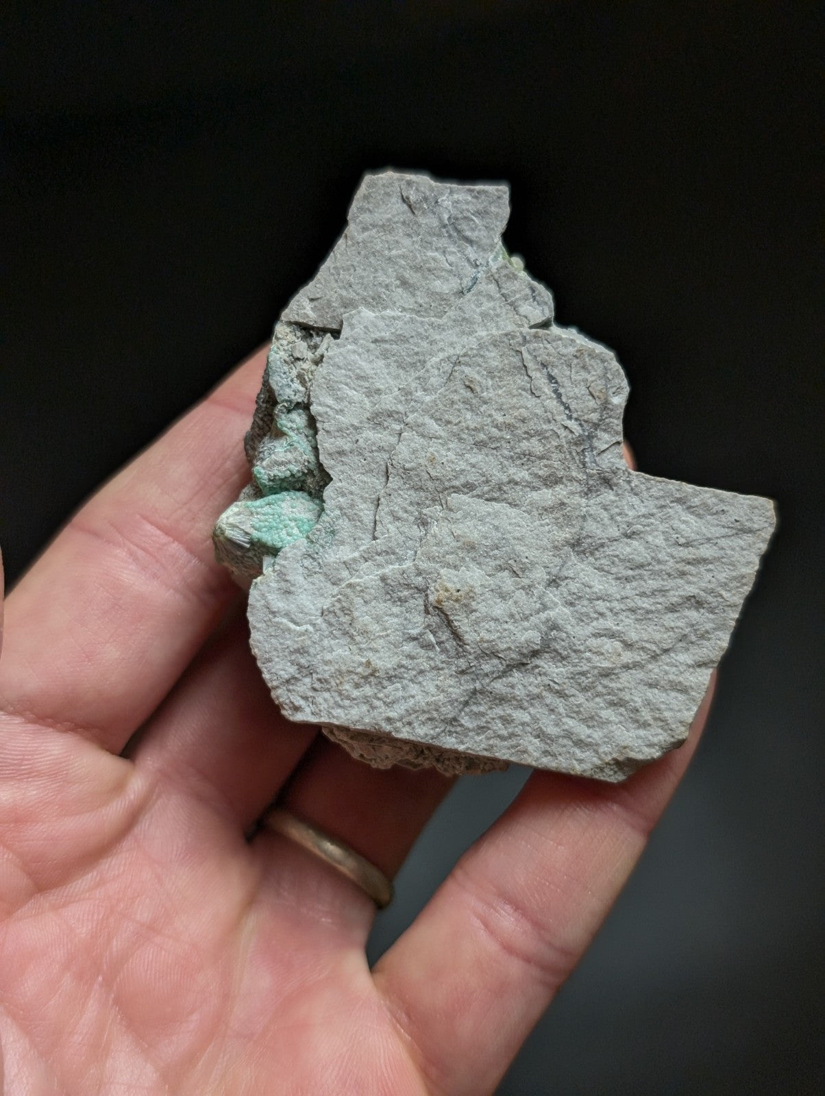 RESERVED FOR MICHAEL****Blue Wavellite on Variscite! -Very Rare Old Stock - Garland County Arkansas