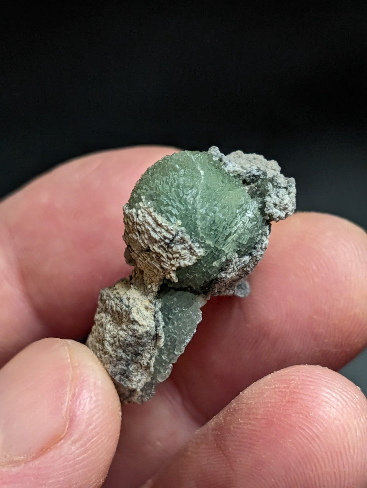 Wavellite w/ SiO2 Pseudomorphs, Mauldin Mountain, Montgomery Co. Arkansas, A++