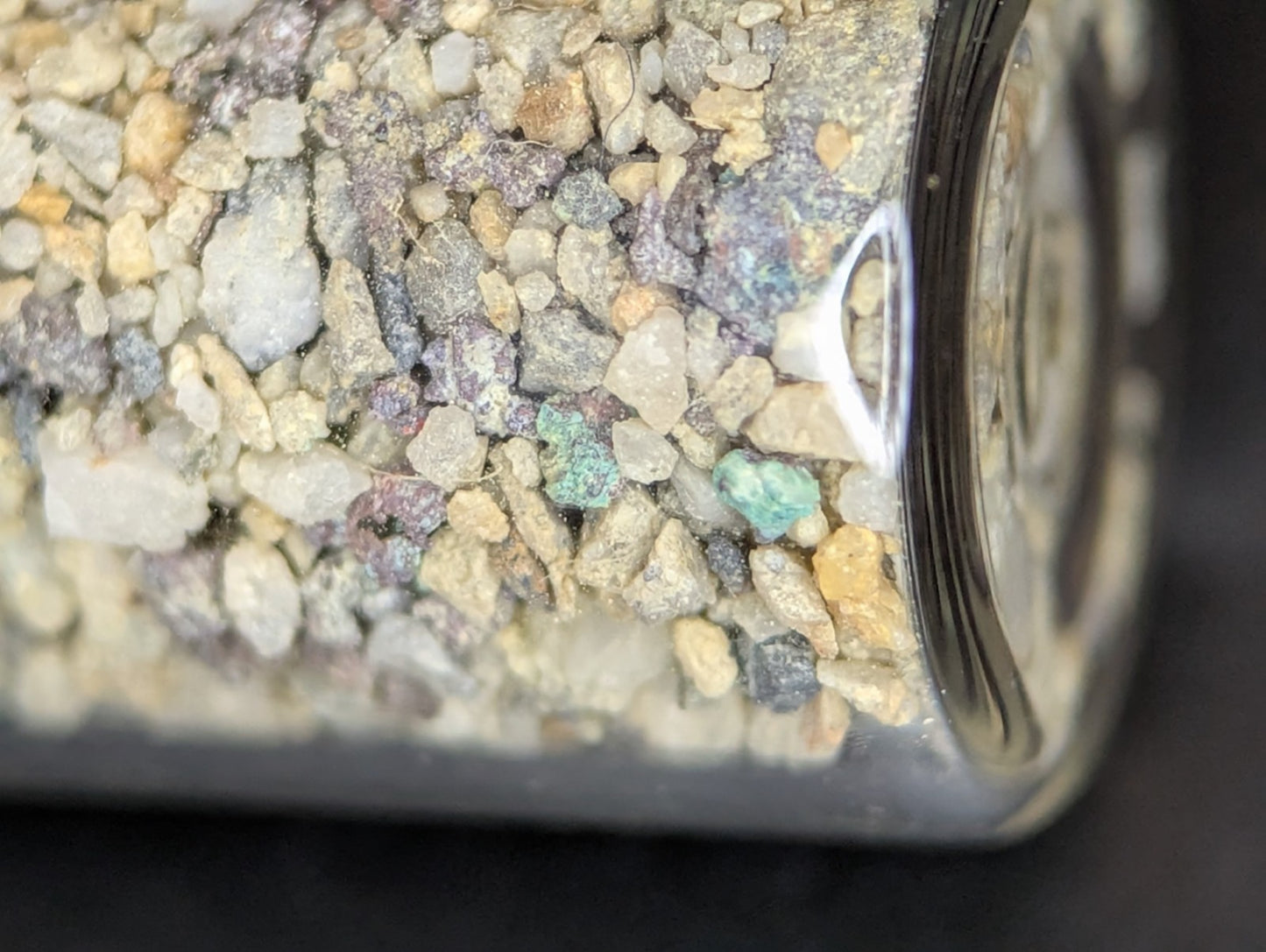 VERY Rare jar of Copper, etc. from North Mountain Mine, Montgomery Co. Arkansas