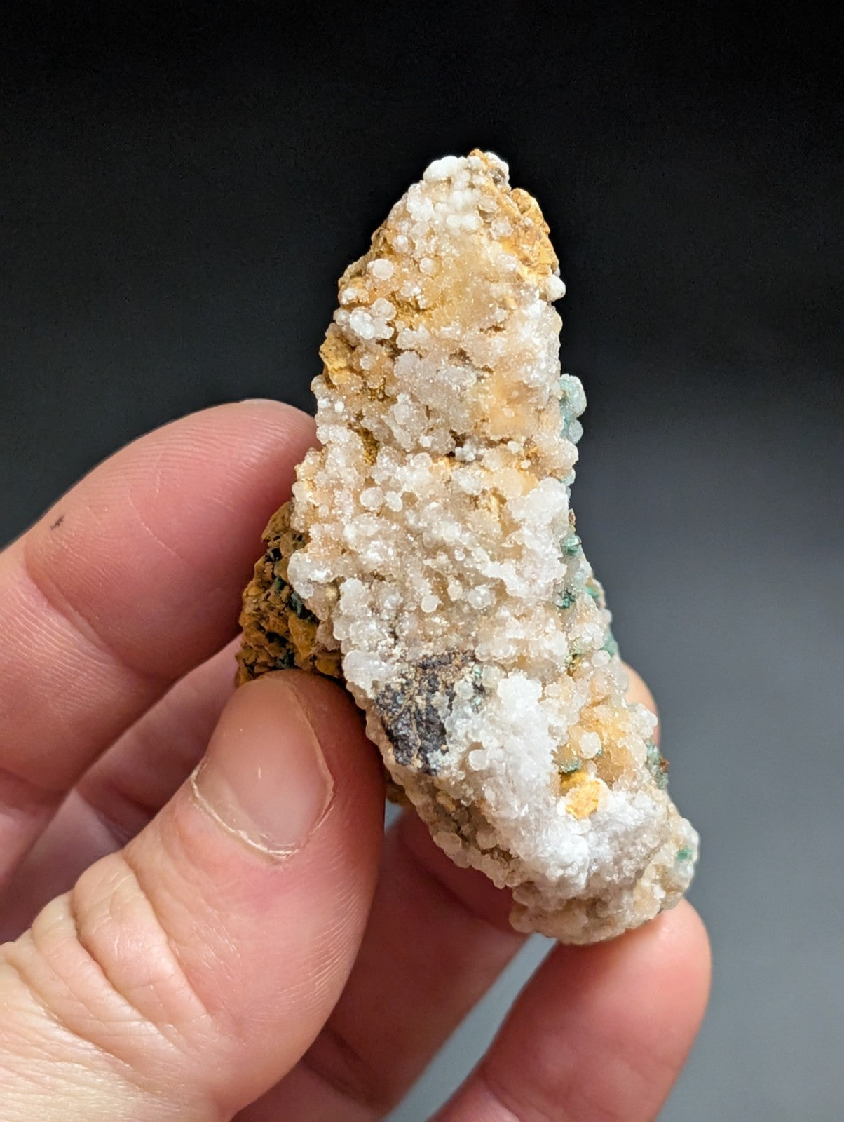Very Rare, Aurichalcite and Selenite, Red Cloud Mine, Rush, Marion Co.  Arkansas