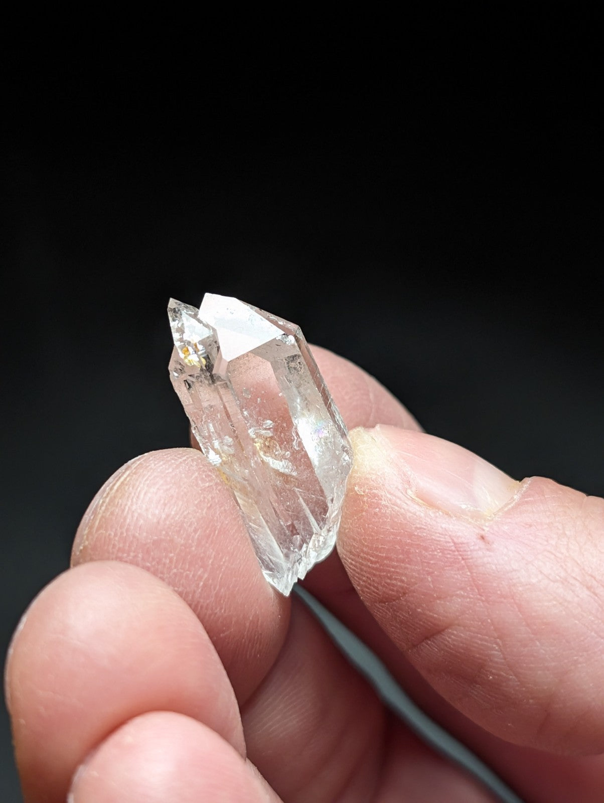 Set of 3 A + Quartz Crystals water clear Garland County Arkansas USA OOAK - Collectibles:Rocks Fossils &